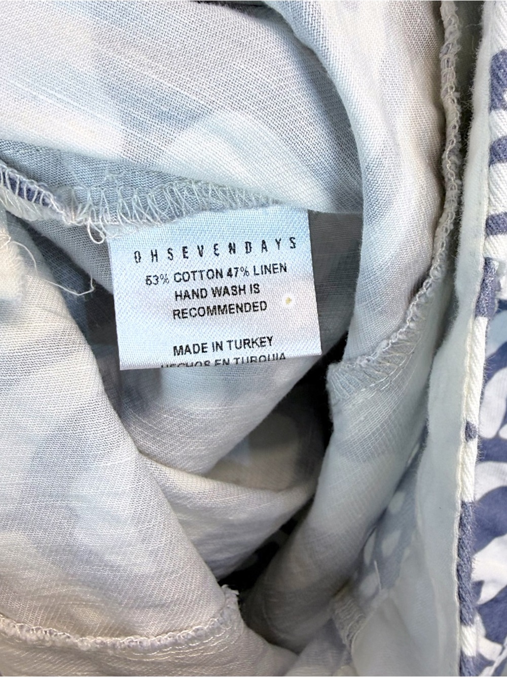 Anthropologie OhSevenDays Poche High Rise Linen Blend Printed Shorts Medium - Picture 14 of 14